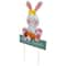 18.75" Bunny with Carrot Happy Easter Outdoor Garden Stake